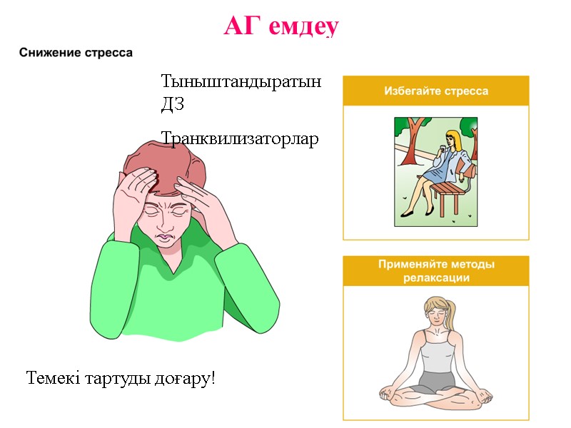 АГ емдеу Темекі тартуды доғару! Тыныштандыратын ДЗ Транквилизаторлар